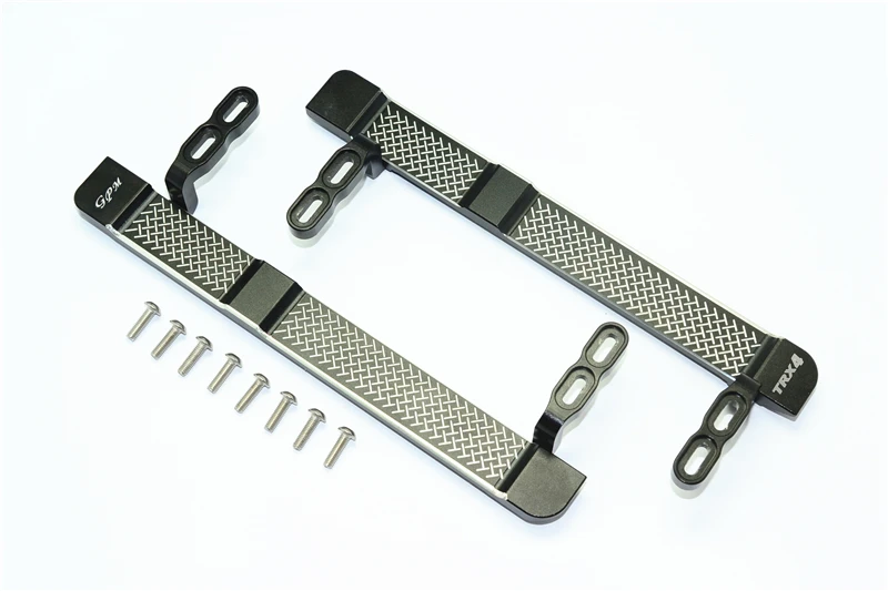 GPM Aluminum Side Steps (Reticulated Pattern) For TRAXXAS 1/10 TRX4 Defender