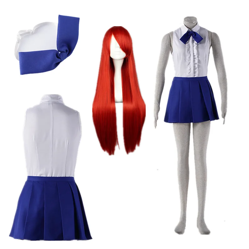 

Anime cosplay Fairy Tail Cosplay Erza Scarlet Wig Suit Halloween Cosplay Costumes Halloween