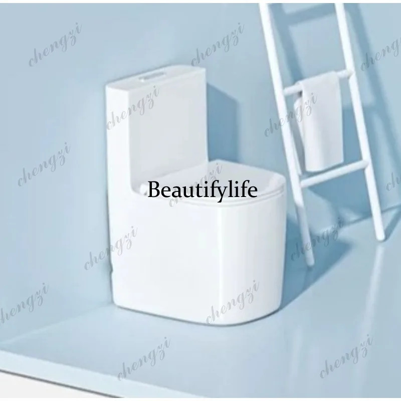 Small apartment ordinary toilet 48cm siphon type large impulse integrated household toilet