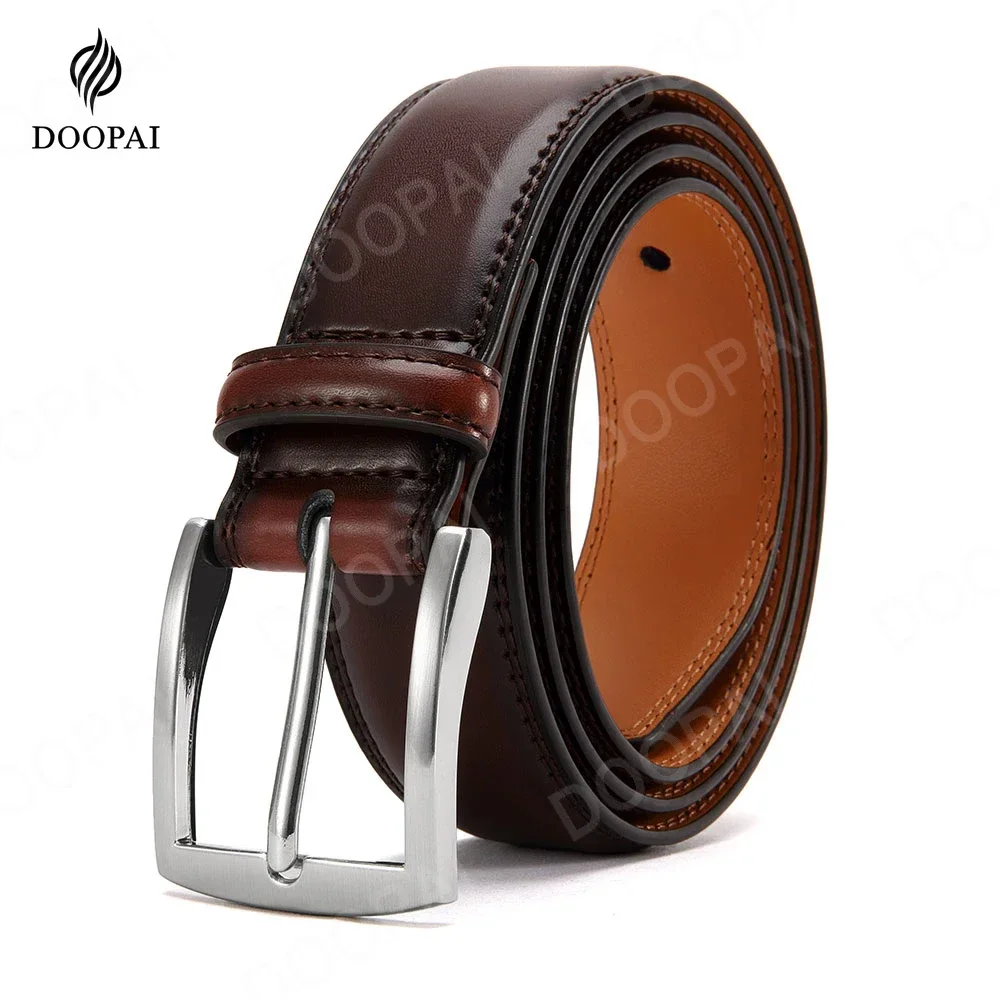 Paski męskie Pasek męski Vintage Casual Belt Black Pin Buckle Metal Automatic Buckle Strap Male Plus Size 105 115 125 135 145 155cm