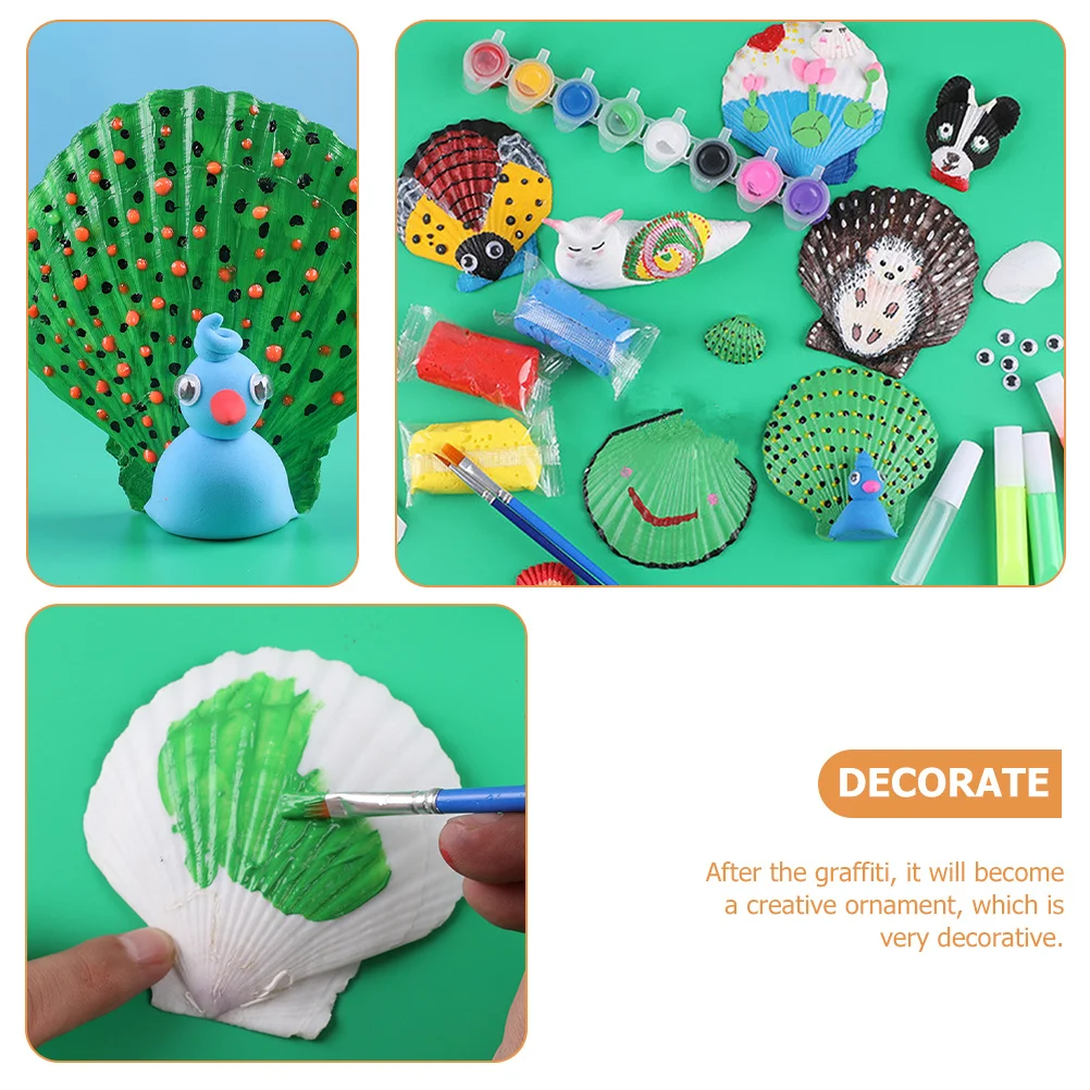 مجموعة واحدة من أدوات رسم الصدف DIY مجموعة جرافيتي الصدف الإبداعية للأطفال لوازم الحرف اليدوية التعليمية صياغة الهدايا #3