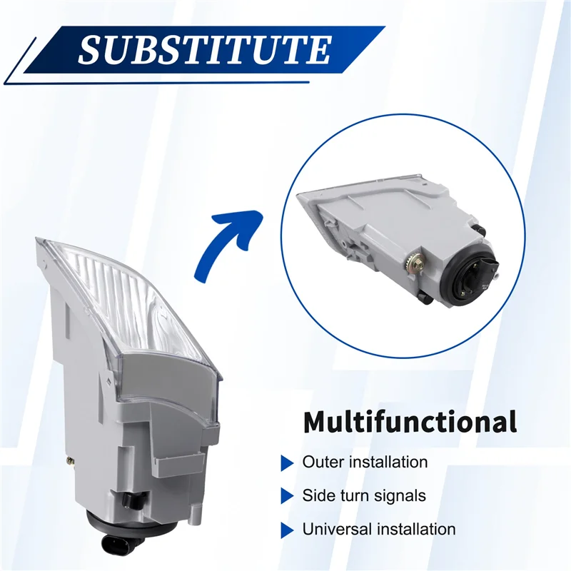 

For Toyota 4Runner 2003-2005 Car Clear Lens Chrome Housing ABS Fog Lights Lamps W/Bulbs 81221-35040 81211-35060-T61C