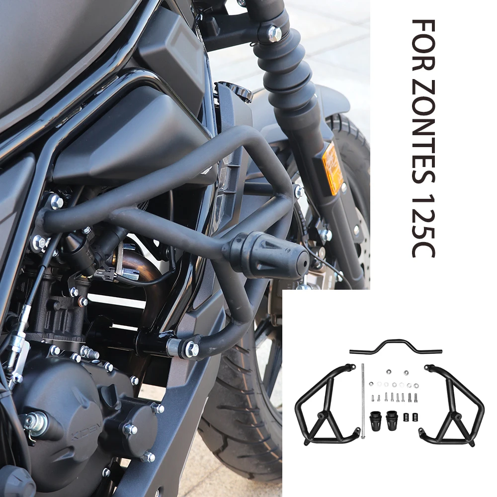 

Fit ZONTES 125/C Motorcycle Modified Bumper Guard Bar Competition Bar Anti-fall Bar Accessories FOR ZONTES 125C 125 C C125 C 125
