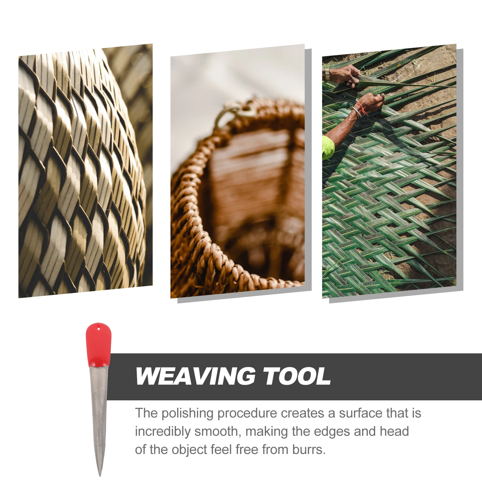 

Rattan Weaving Weaving Kit Wicker Repair Kit Stainless Steel Prying Tool Basket Furniture DIY Repairing Tool For Wicker Crafting