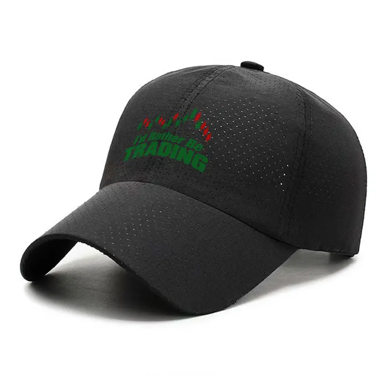 Stock Market Trader Life Quick Dry Baseball Cap Adjustable Dad Hat for Men Women