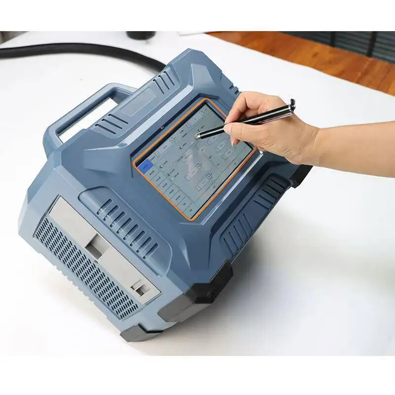 أفضل بيع آلة الوسم بليزر الألياف المحمولة 30W المصنوعة في الصين لعلامة إطارات السيارة المصنوعة من سبائك الألومنيوم المصنوعة من الفولاذ المقاوم للصدأ