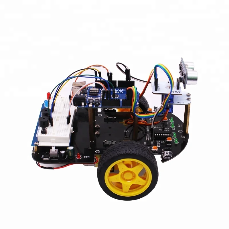 Yahboom 2WD Multi-functional 2 in1 Smartduino DIY Robot R3 Starter Car Kit For Programming Education