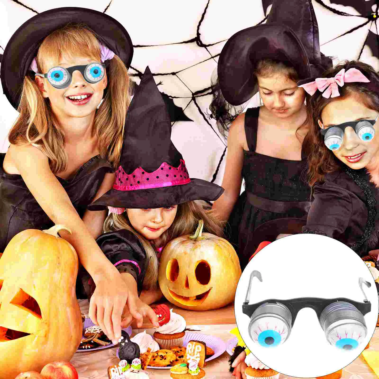 Drooping Eyes Spring Glasses Funny for Adults Halloween Costume Accessories Kids