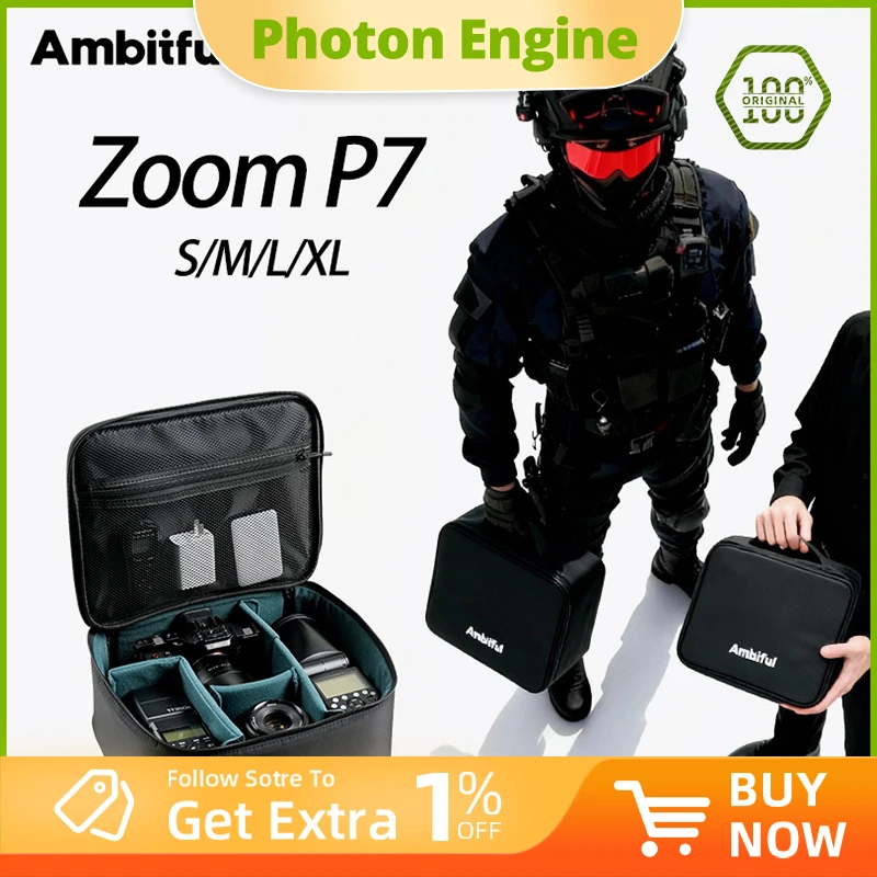 ambitful-s-m-l-xl-サイズ-zoom-p7-多機能写真撮影用収納バッグ-カメラライト、ledライト、ドローンフラッシュトリガー収納用