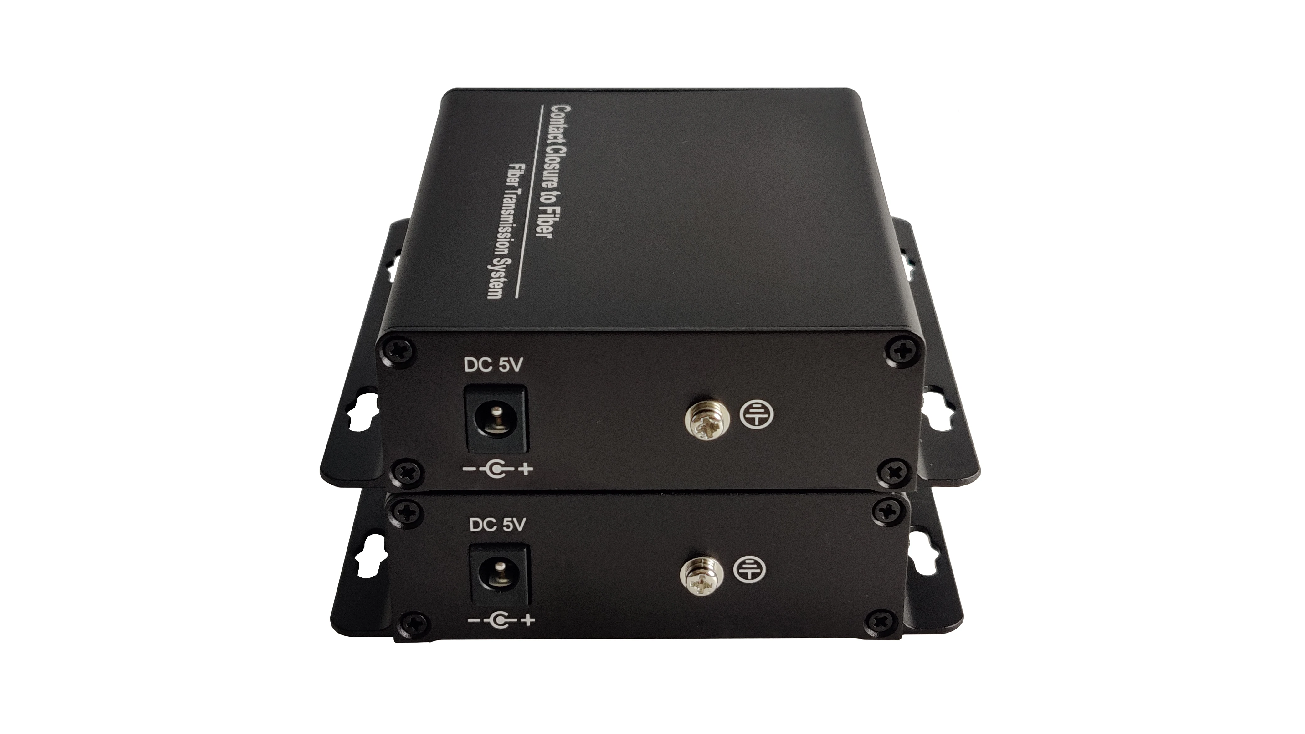 2チャンネル接点閉鎖から光ファイバーへの変換器 TTLおよび乾式接点閉鎖