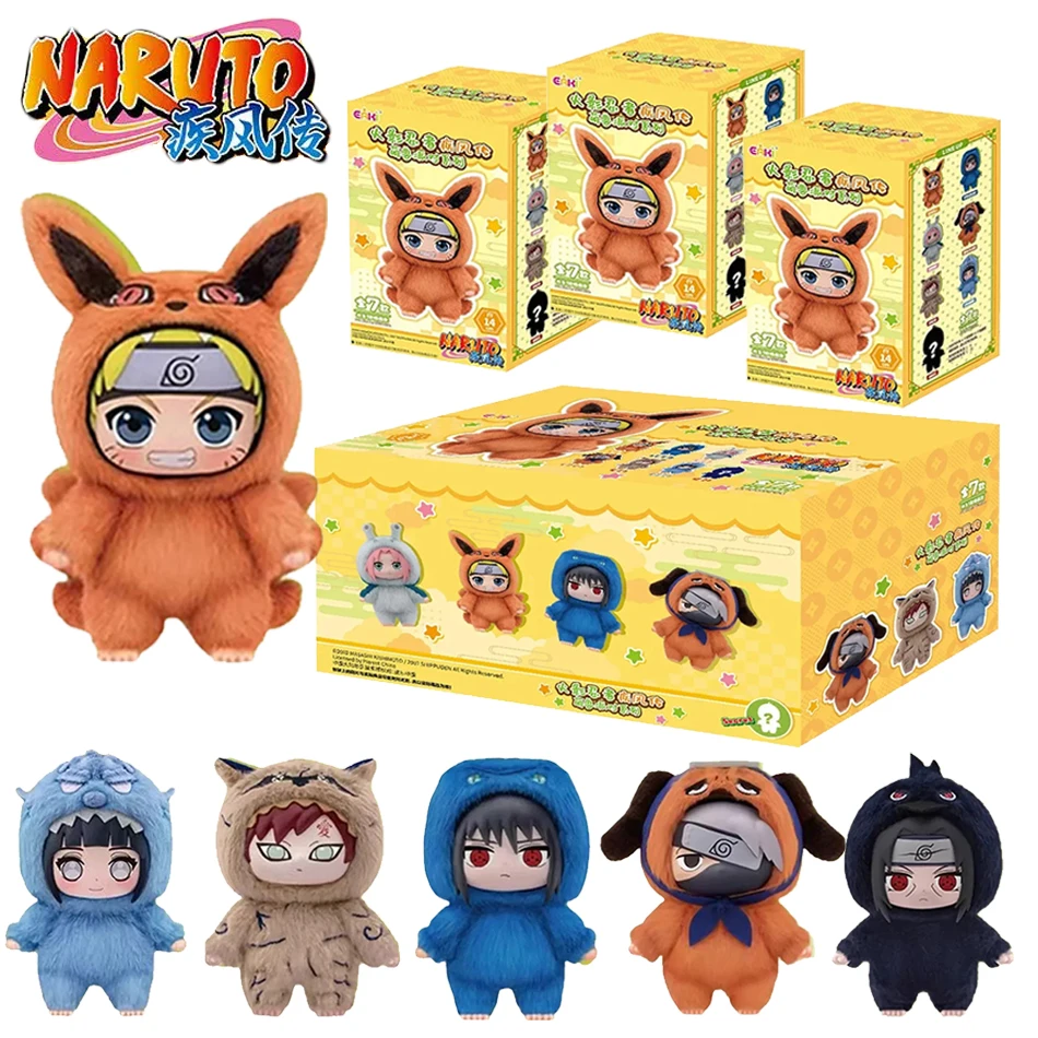 

15CM Anime Naruto Shippuden Cute Animal Plush Blind Box Collection Kakashi Doll Toy Plush Adults Festive Figurine Pendant Gift
