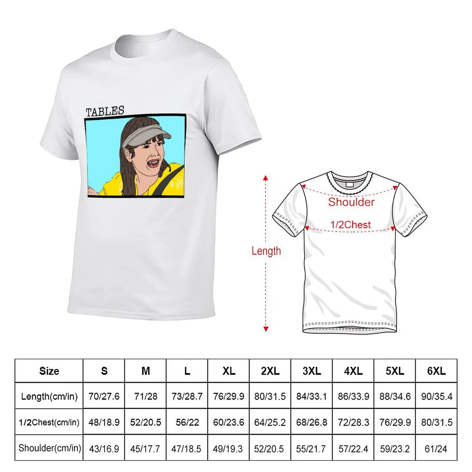 Tables (I Think You Should Leave) T-Shirt Casual Minimalist Short Sleeve Top