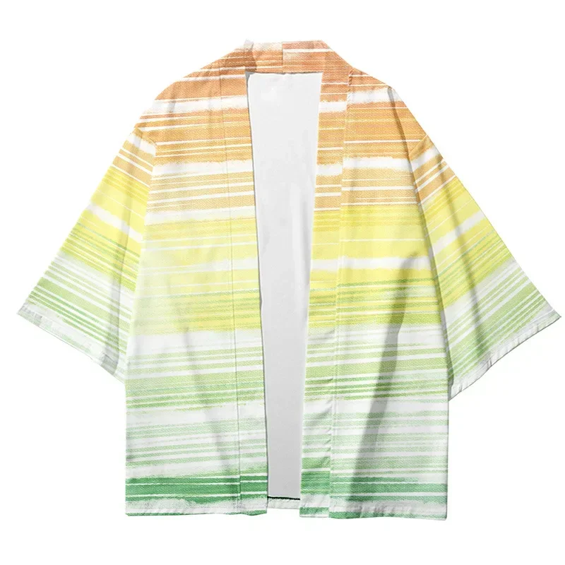 Fashion Colorful Printing Kimono Cardigan Men's and Women's Fashion Traditional Kimono New Elegant Bathrobes Chic 2024 Hot Sale