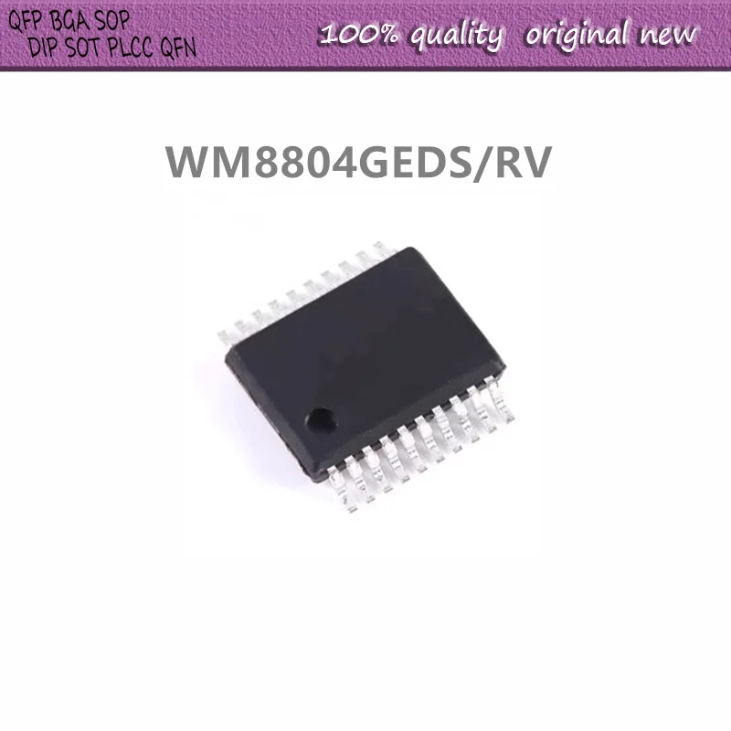 5Pcs/Lot  WM8804GEDS/RV WM8804G WM8804GEDS  WM8804  SSOP-20