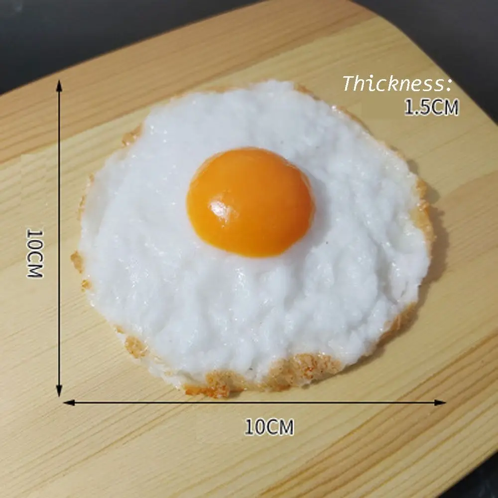 Simulation Egg Fake Food Artificial Fried Egg Model Window Decor Kitchen Photography Props Sweet Table Decoration Home Decor