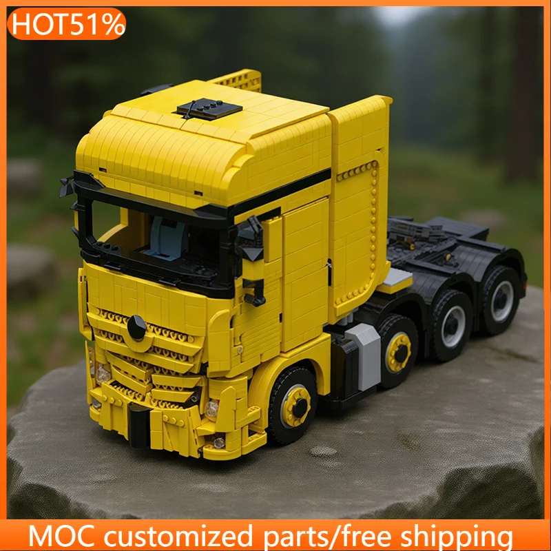

3011 PCS transport 4163 actros 8x4 truck MOC Customize Modular Building Block Model Kids Brick Popular DIY Boy Festival Toy Gift