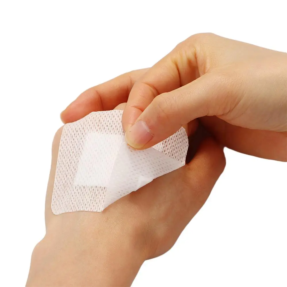 Health Care 10PCs Disposable Knee Protector Waterproof Adhesive Wound Dressing Fixation Tape Bandage Adhesive Wound Bandage