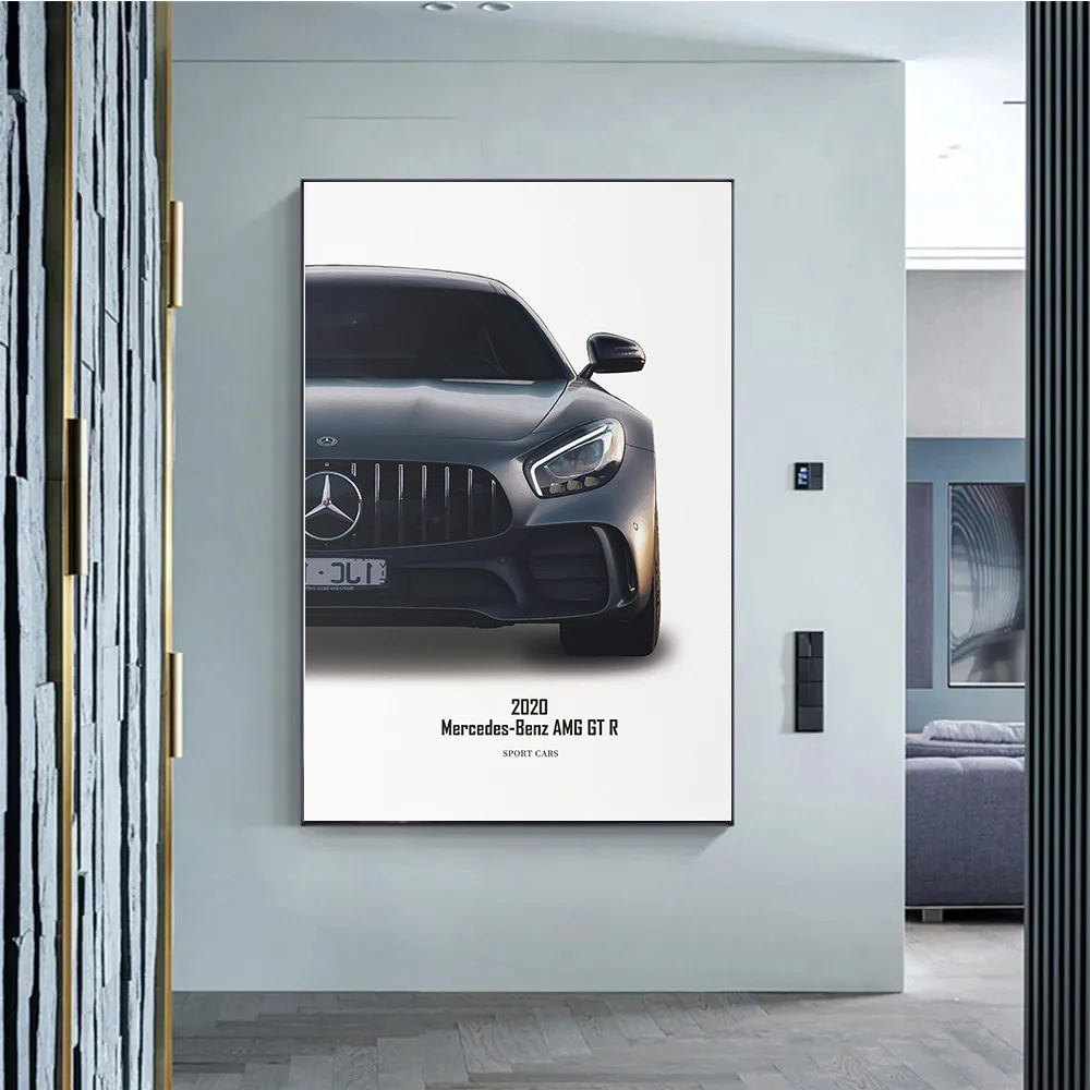 Luxo MERCEDES-BENZ GT 63S Wall Art, cartazes e impressões nórdicos, fotos para sala de estar, decoração de casa, pintura em tela