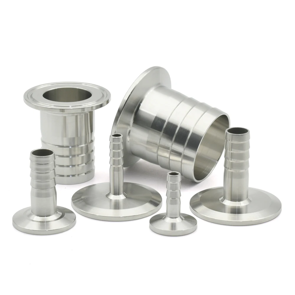 Hose Hook OD8 10 12- 51mm Joint Adapter Three Clip SS304 316L Stainless Steel Sanitary Pipe Fitting Collar OD50.5 64mm Homemade