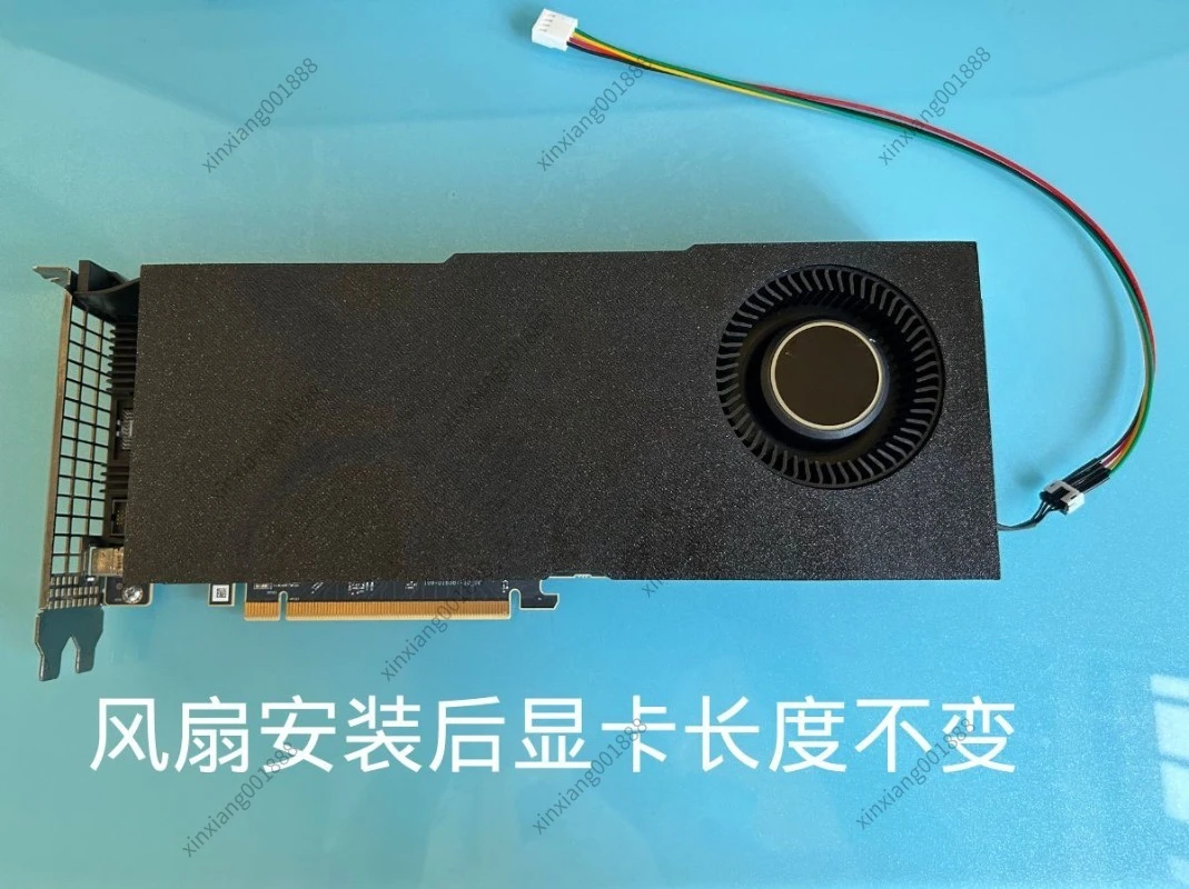 GPU Cooling Mod Kit for AMD MI50, Built-in Turbine Fan, Silent Efficient Cooling Replacement for Server Accelerator Card