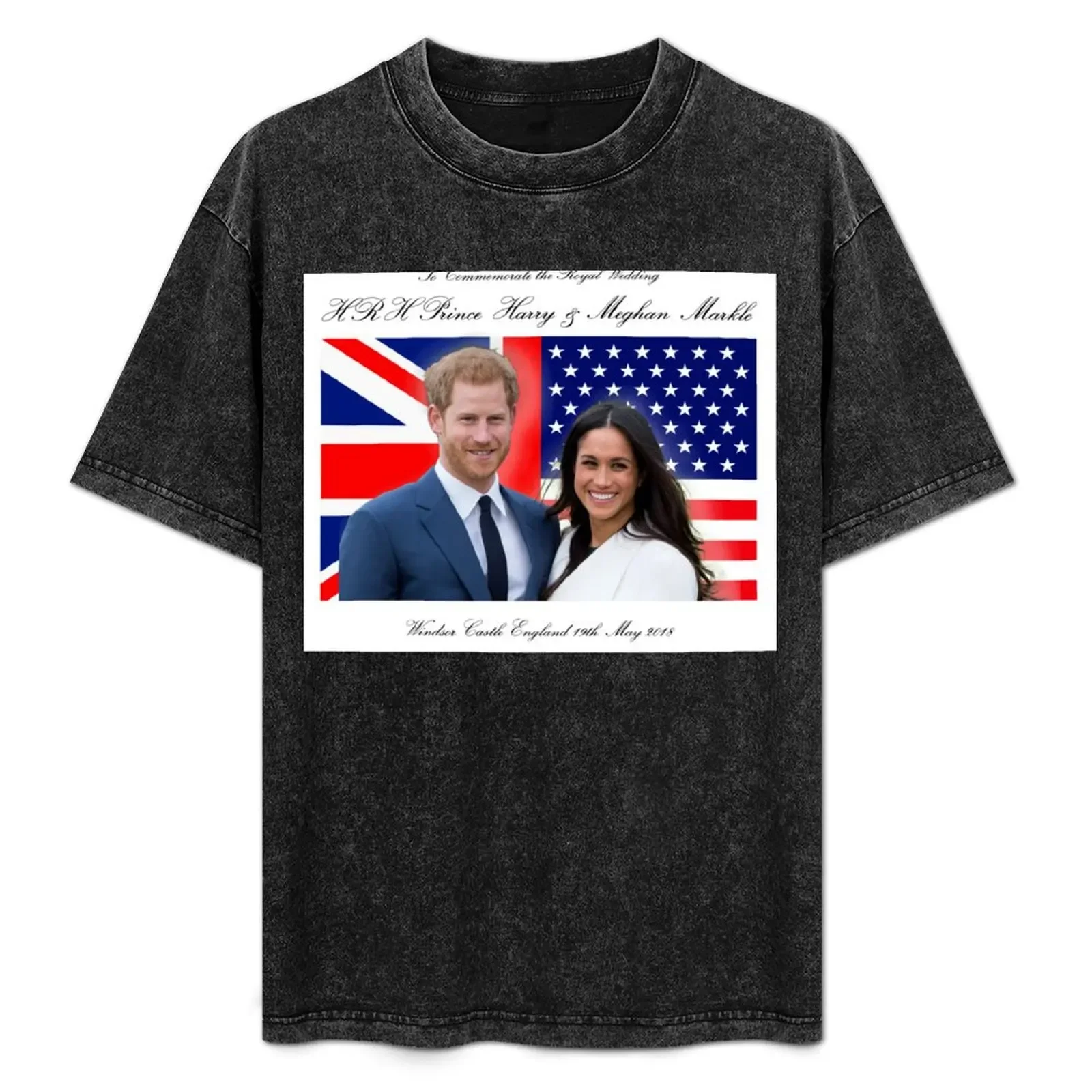 

To Commemorate the Royal Wedding of HRH Prince Harry and Meghan Markle T-Shirt summer top custom t shirt Men's t-shirts