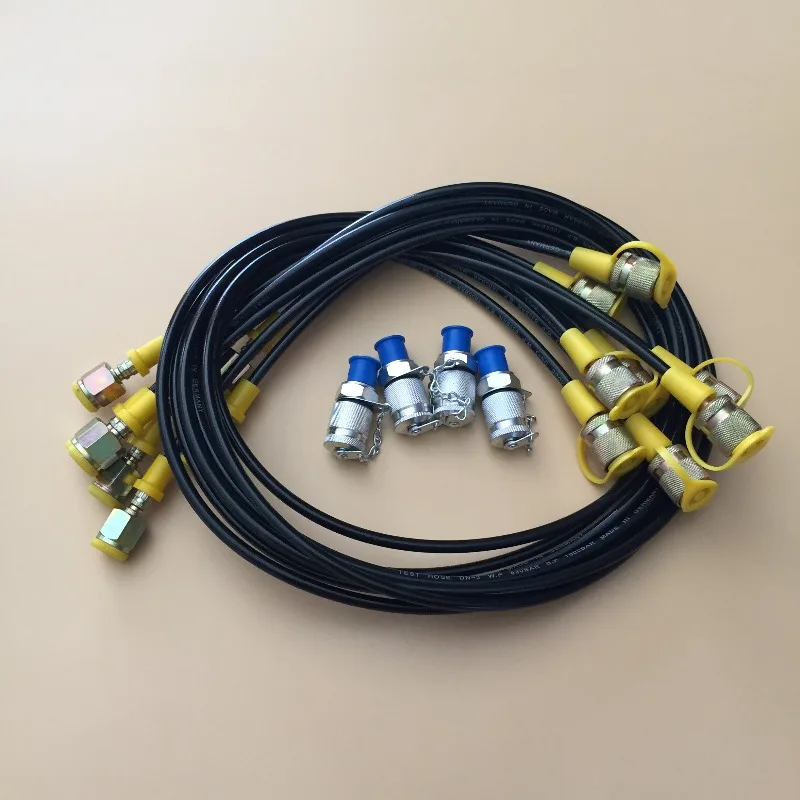High pressure pressure measuring hose assembly 63MPA hydraulic test hose fitting DN2/3 excavator pressure gauge YouTube line