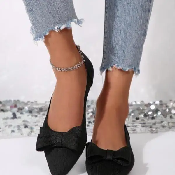 

Повседневные женские туфли-мюли с узлами, модные, в деловом стиле, с шерстяной подкладкой, для прогулок