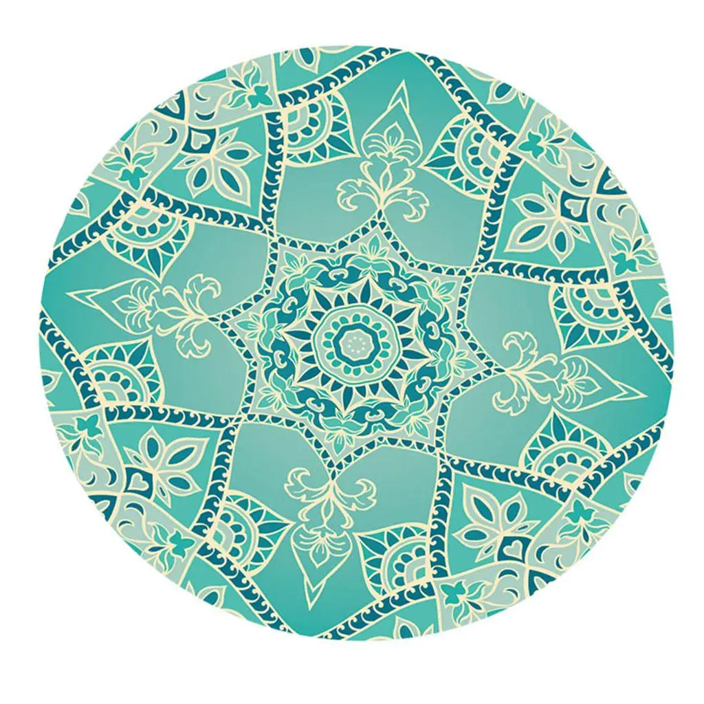 Polyester Backing Bohemia Table Cloth Cover Waterproof Round Tablecloth Tablecover for Dinng / Poker Tables 120cm/48inch Dia