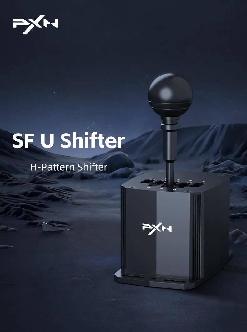 PXN SF U Manuelles Getriebe 7+1 Rennsimulator Kompatibel mit VD4/6/10/V99/V10Pro Lenkrad für PC – Detail 1