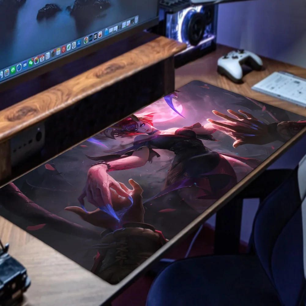 Evelynn League Of Legends Mousepad Mouse Mat Desk Mat With Pad Gaming Accessories Prime Gaming XXL Keyboard Pad