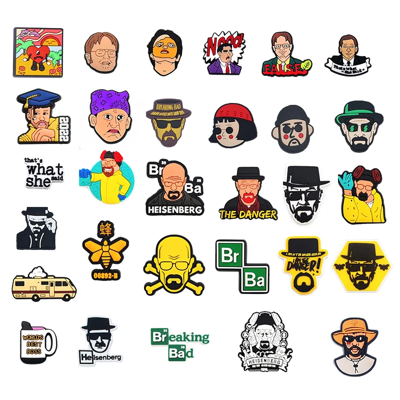 Alla moda e fresco originale 10-120 pezzi scarpe ciondoli accessori per scarpe in PVC per sandali fantastici decorazione fibbia bambini amici regali di Natale