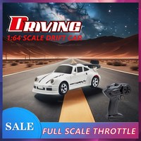 New 1 /64 Scale 24G High Speed Drift RC Car 4WD Remote Control Mini GTR Racing Car Toy for Boys Teen Gift Indoor Outdoor Race