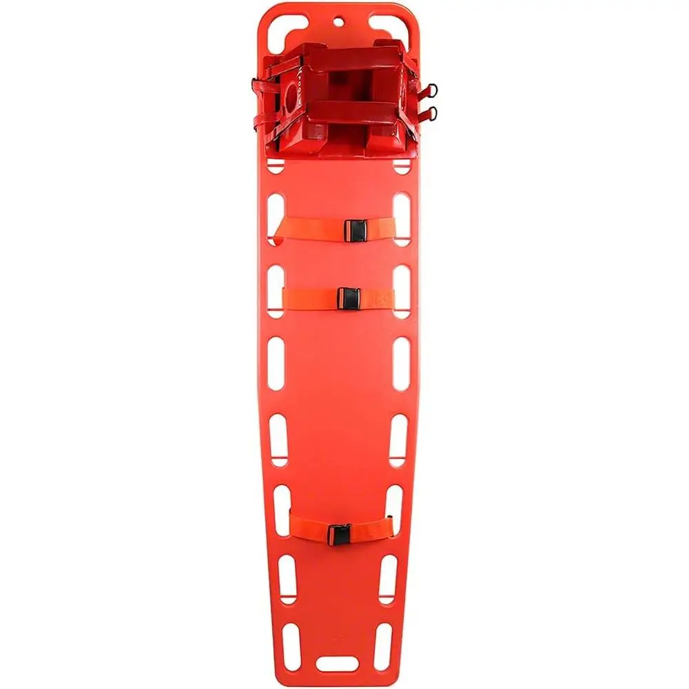 

Orange Spineboard with Straps and Immobilizer Combo