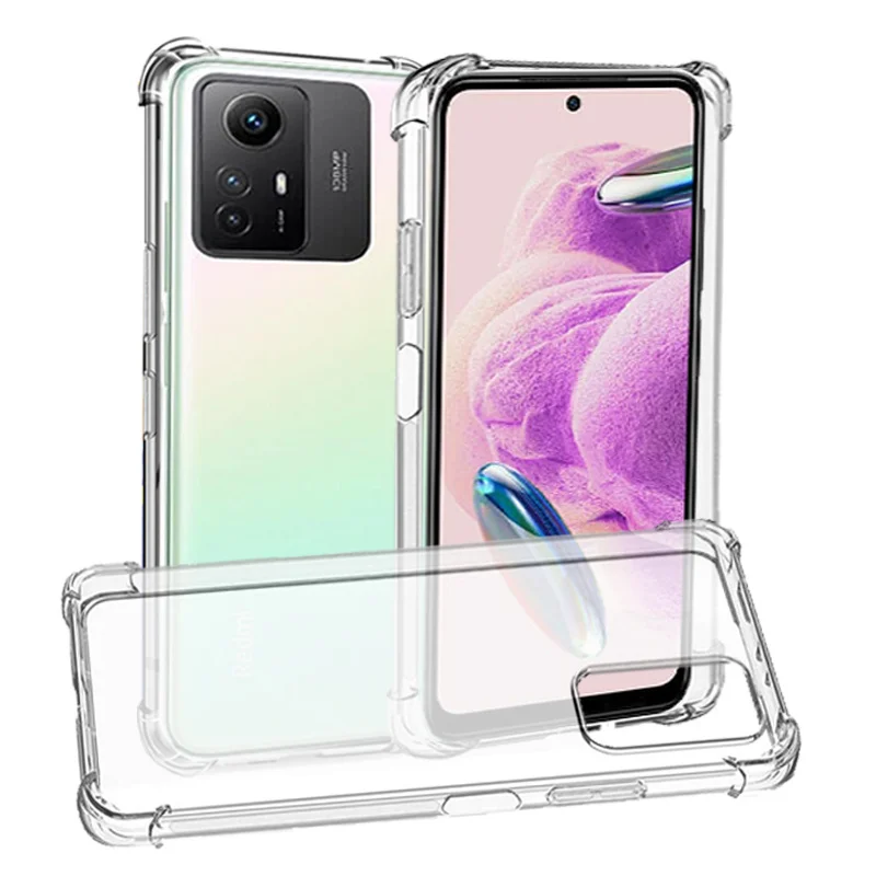 3in1 Glass Cover For Xiaomi Redmi Note 12S Silicone Case Redmi Note 12S Safty Glass Redmi Note 12 S Transparent Case