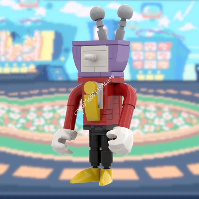 

67 шт. MOC Mr. Ant Tenna Deltarune, строительные блоки, сделай сам, сборка, креативная идея, образовательный кирпич, детская рождественская игрушка в подарок