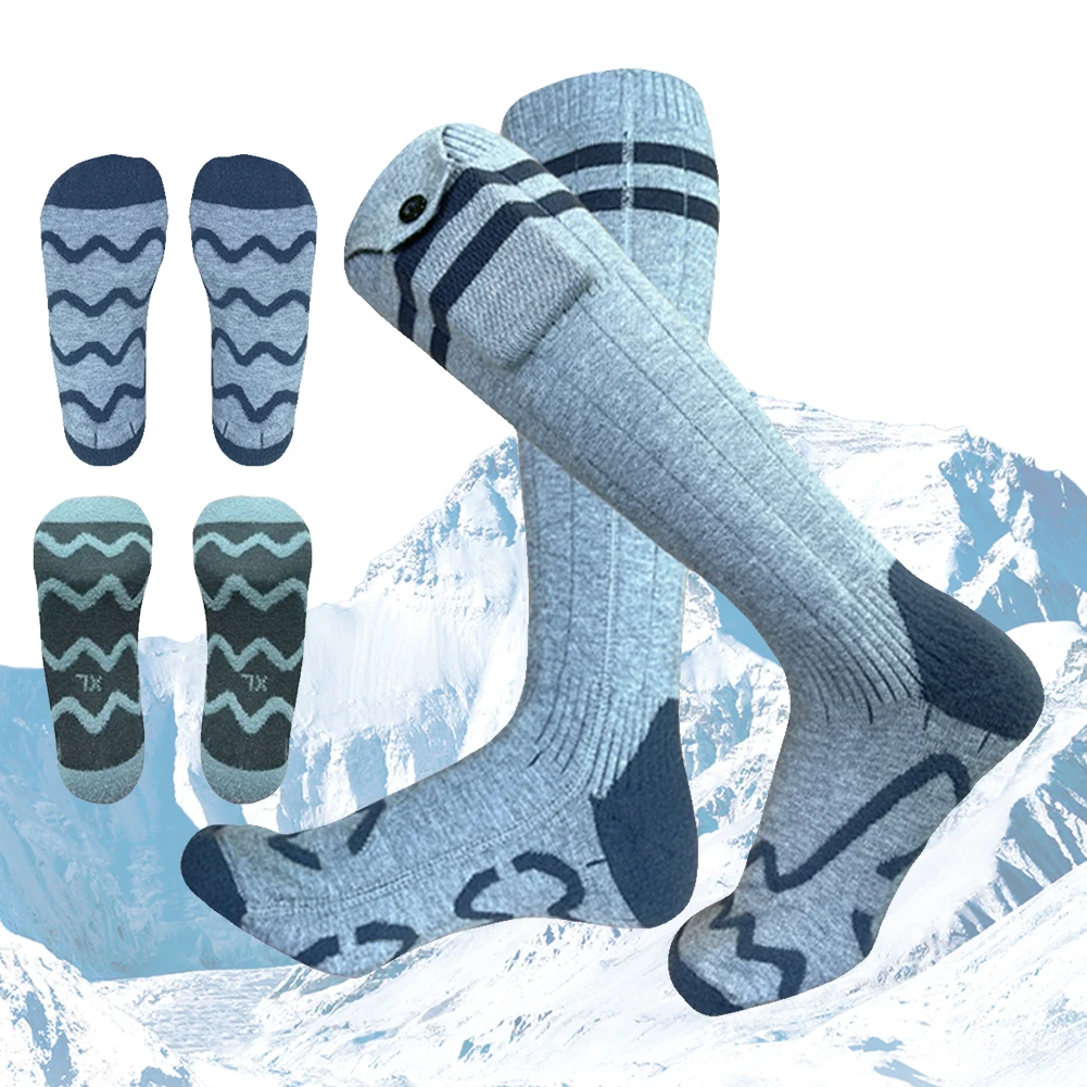 Electric Heated Socks Winter Thermal Socks Outdoor Skiing Foot Warmer Heating Socks for Men Women