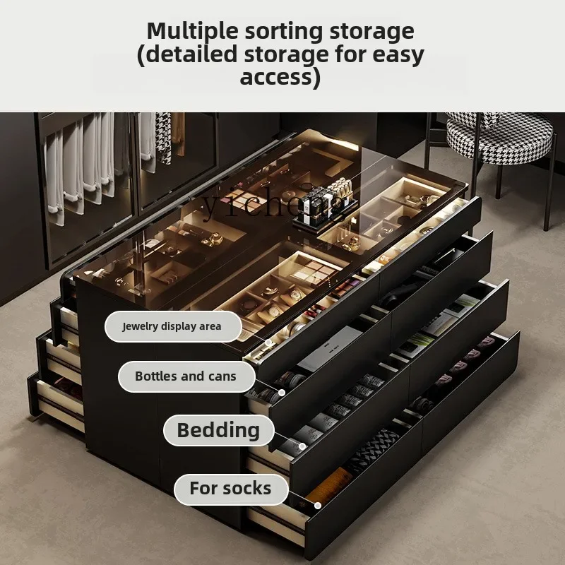 

XL cloakroom Nakajima Taiwan household jewelry storage cabinet bedroom double-sided drawer chest jewelry display floor cabinet