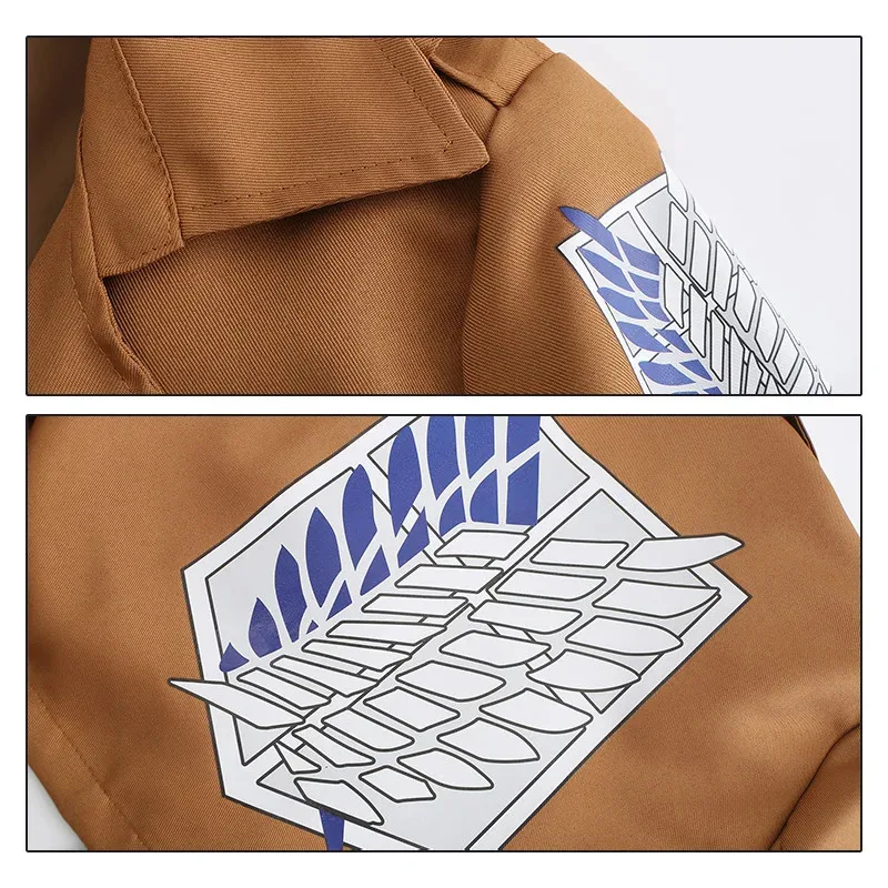 Sky01 أنيمي هجوم على تيتان تأثيري Shingeki لا كيوجين تأثيري حلي سترة معطف إرين الفيلق جاكيتات هالوين زي foSd01$