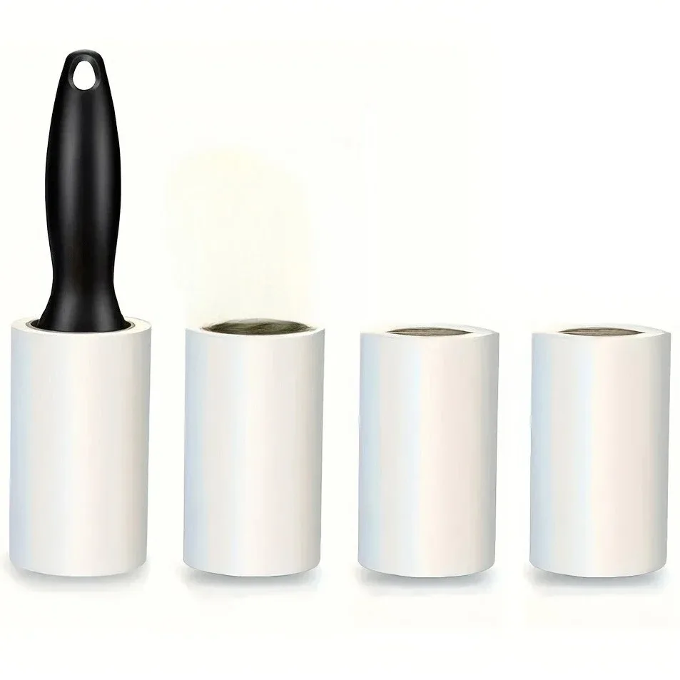 Rolo Adesivo Ultra Pegajoso para Eliminar Pelos de Animais - Ideal para Móveis, Roupas e Tapetes | Ferramenta para Limpeza de Pelos de Animais Adesivo para Pelos