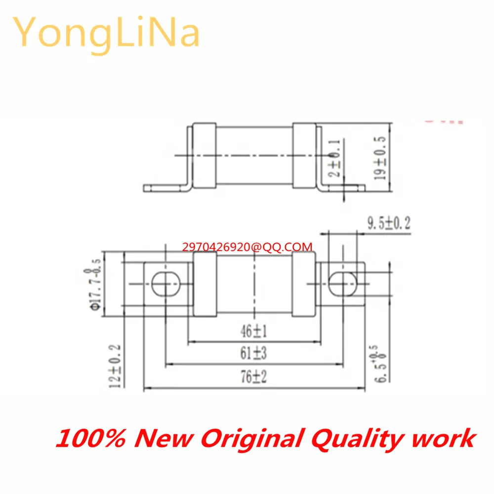 100% جديد IC رقائق 1 قطعة/الوحدة متوسطة تذوب RS308-HB 4 جرام 50A 63A 80A 100A 750 فولت مركبة الطاقة الجديدة التأمين الصمامات الضوئية