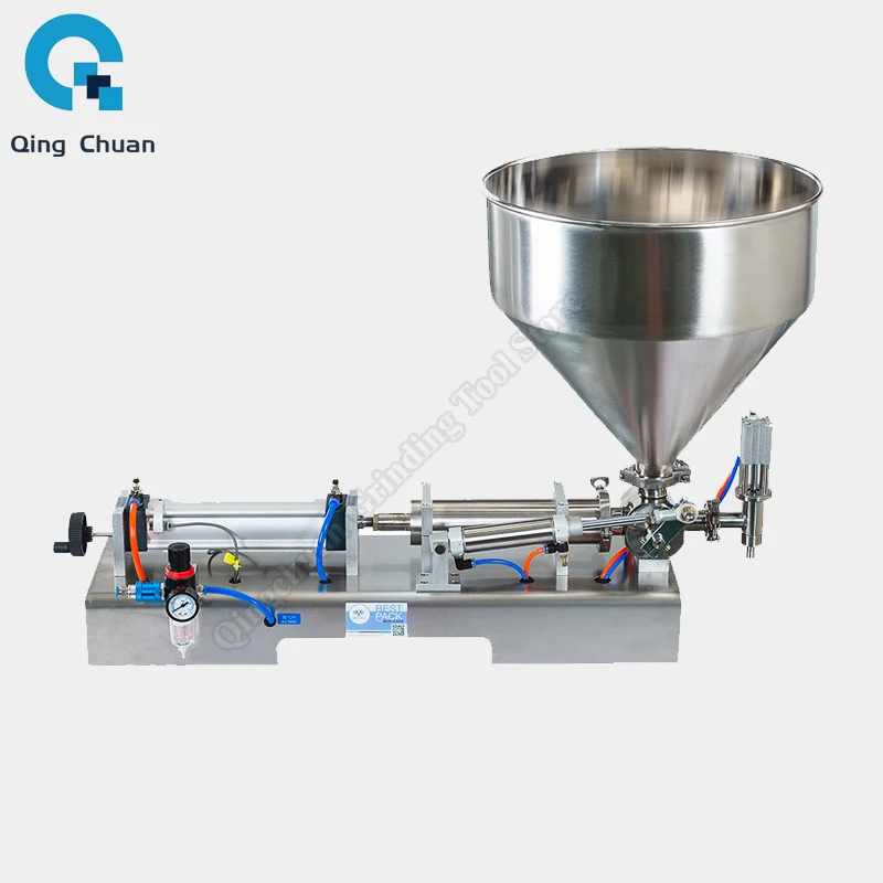 PBOBP Riempitrice per pasta Riempitrice a pistone Lozione Shampoo Crema Salsa al miele Burro di arachidi Pneumatico Auto Testa singola