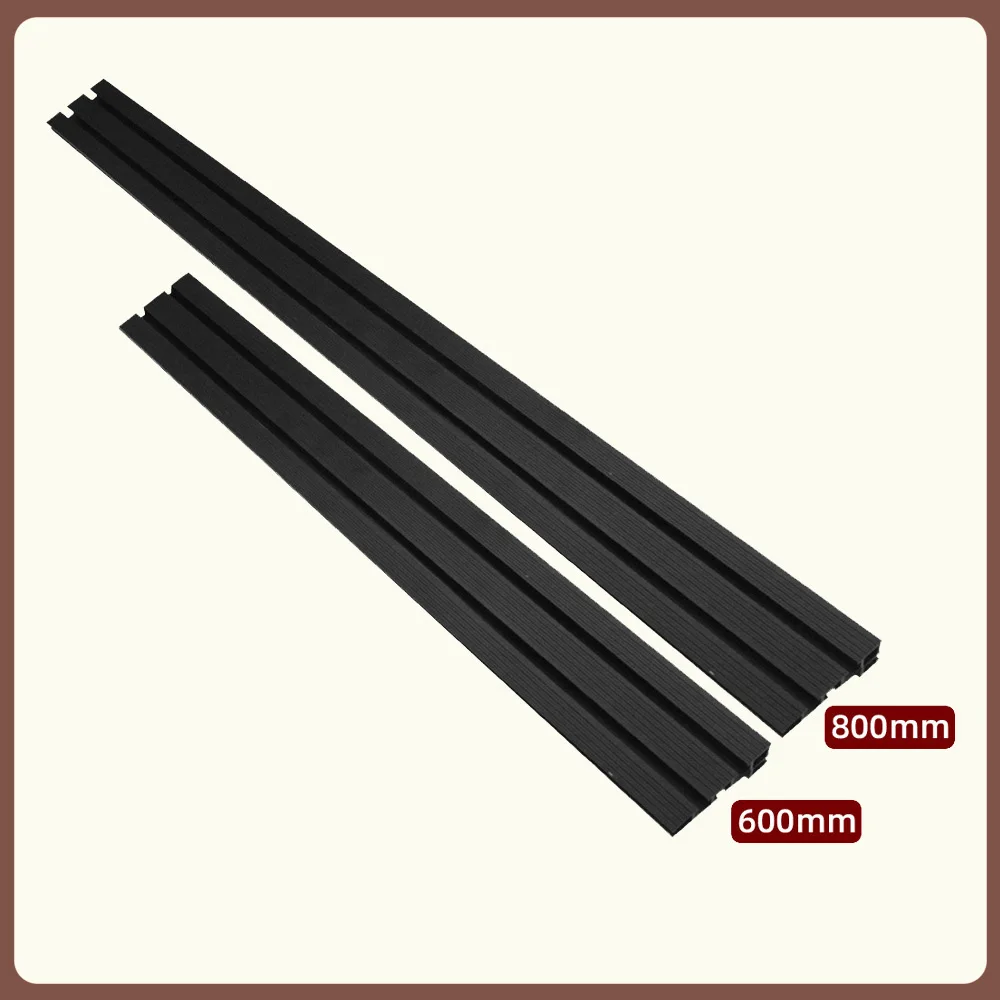 Aluminium Profile Fence T Track Woodworking 600-800mm  75 Type Black Miter Track DIY Tool Sliding Brackets T Slot For Table Saw