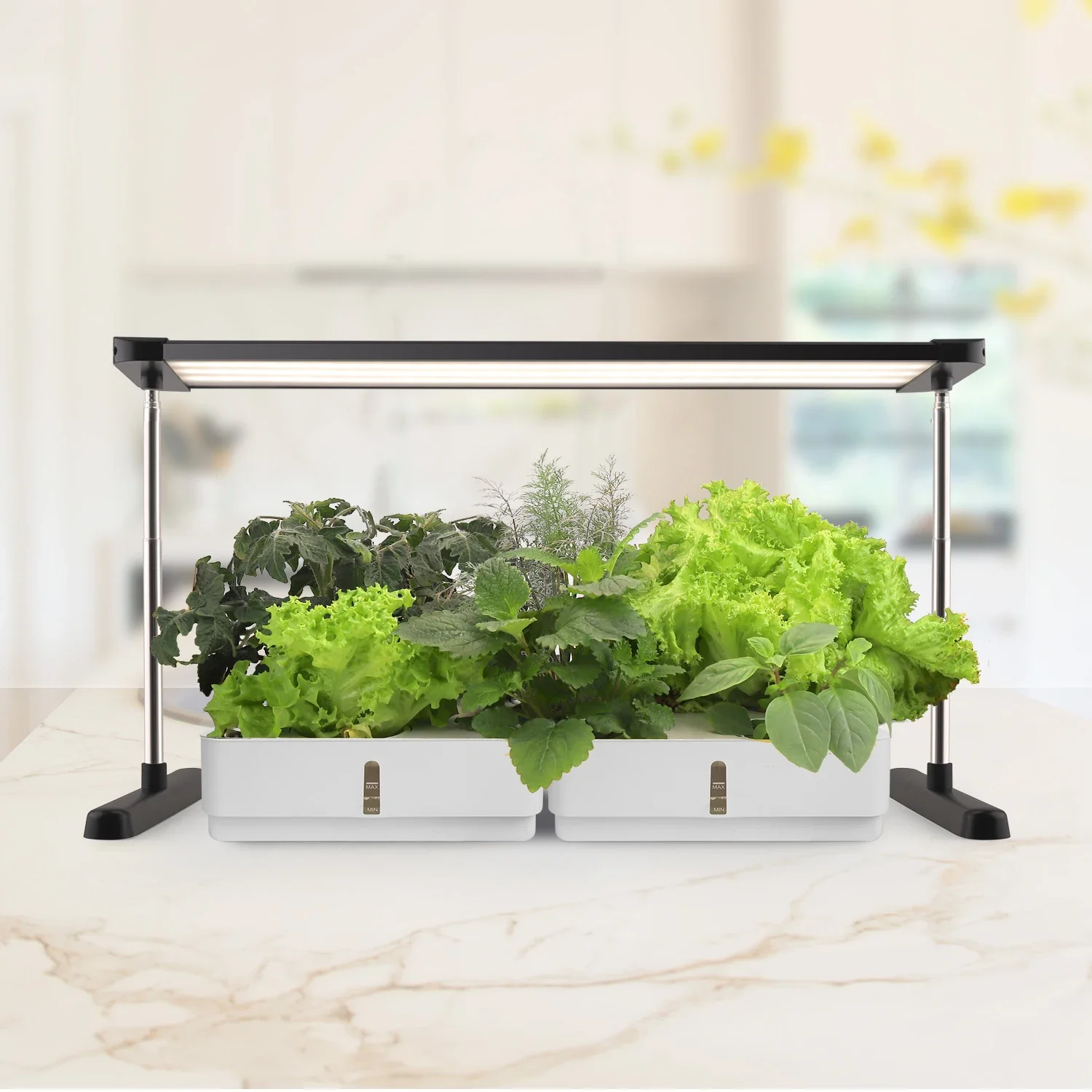 J&C Gifted Hanging, Standing, Ceiling Mounting LED Grow Light for Racks Grown Lights LED Hydroponic Grow Light