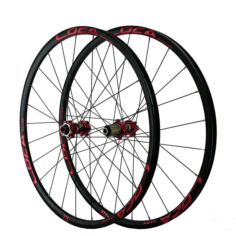 Mountain Bike Wheel Group Bicycle Wheel 24 Hole Thru Straight Pull Spoke 6 Claw Tower Base 26 27.5 29 Inch 700C Frosted