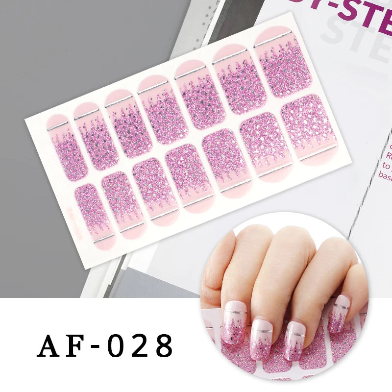 Classic Black Nail Stickers Self Adhesive 3D Decals for Manicure Full Cover Stickers for Nails Available to Pregnant Women