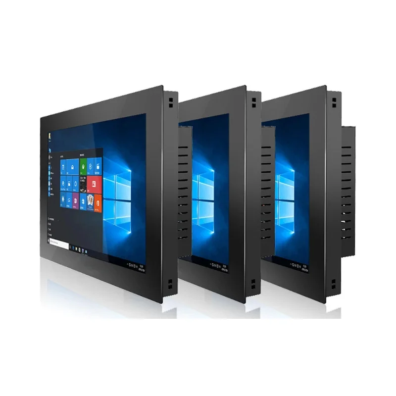 1500 Nits 17 Inch 1920x1080 Panel Mount Industrial Use Resistive/Capacitive Touch Screen Monitor With VGA HDMI USB Interface