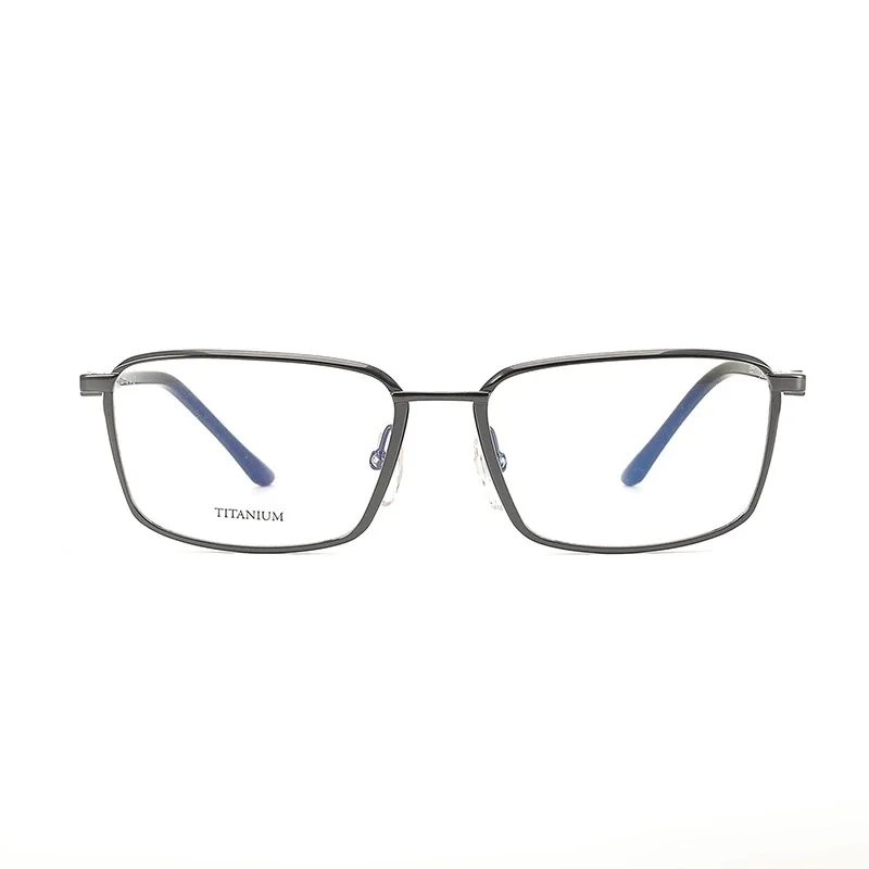 Belight Optik Putar 360 Derajat Desain Bisnis Titanium Murni Bingkai Pelek Penuh Kacamata Resep Pria SH2055T