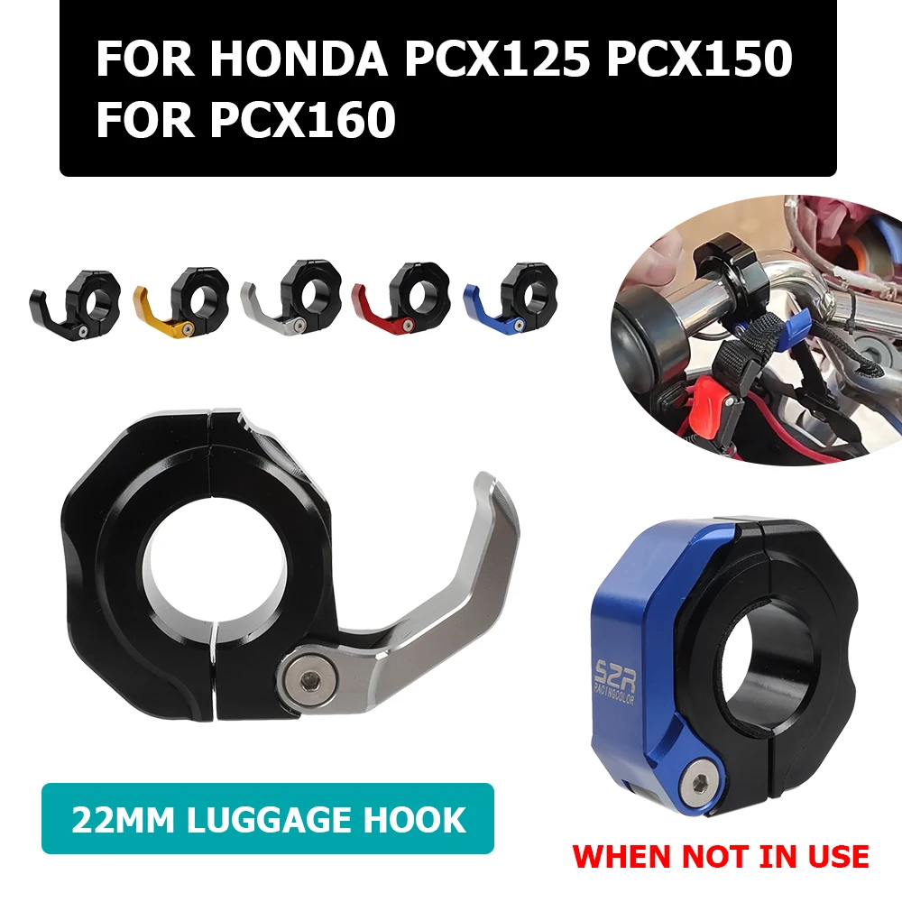 

Motorcycle Helmet Bags Gadget Glove Hooks Luggage Bag Hook Holder Hanger For HONDA PCX160 PCX 125 150 PCX 160 PCX150 PCX125 2023