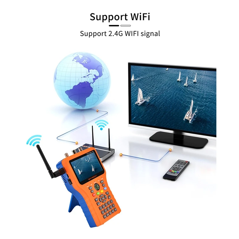 2025 Nuovo GTMEDIA V8 Finder 2 Pro Meter Satellite Signal Finder DVB-S2X/S2/S/T2/T/C/ATSC-C H.265 Calcola Supporta 2.4G