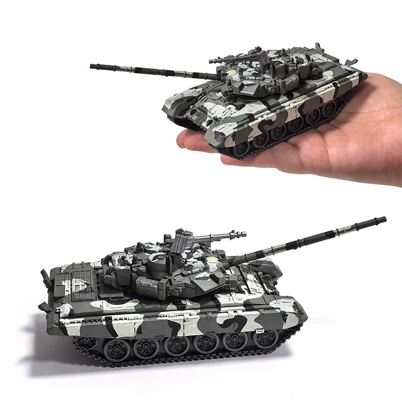 Blocos de Construção Criativos da Série Militar, Tanque de Batalha Principal Multiuso M1A2 T90 Leopard Challenger, Brinquedos Modelo para Meninos, Presente de Natal